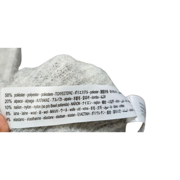 Zara Grey Maxi Sweater Dress Size L - Picture 6 of 9